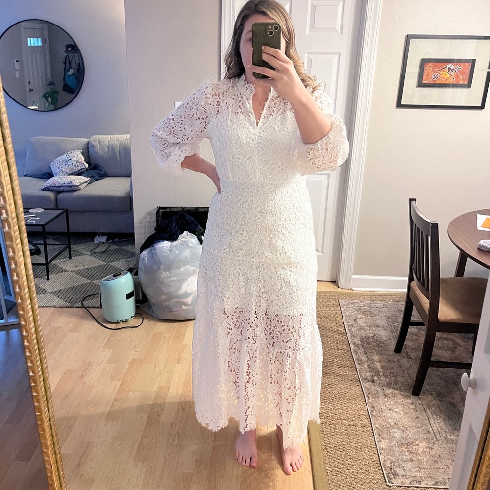 Long sleeve lace dress